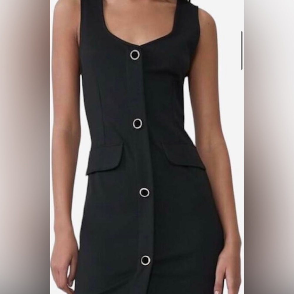 Zara Black Button down Dress